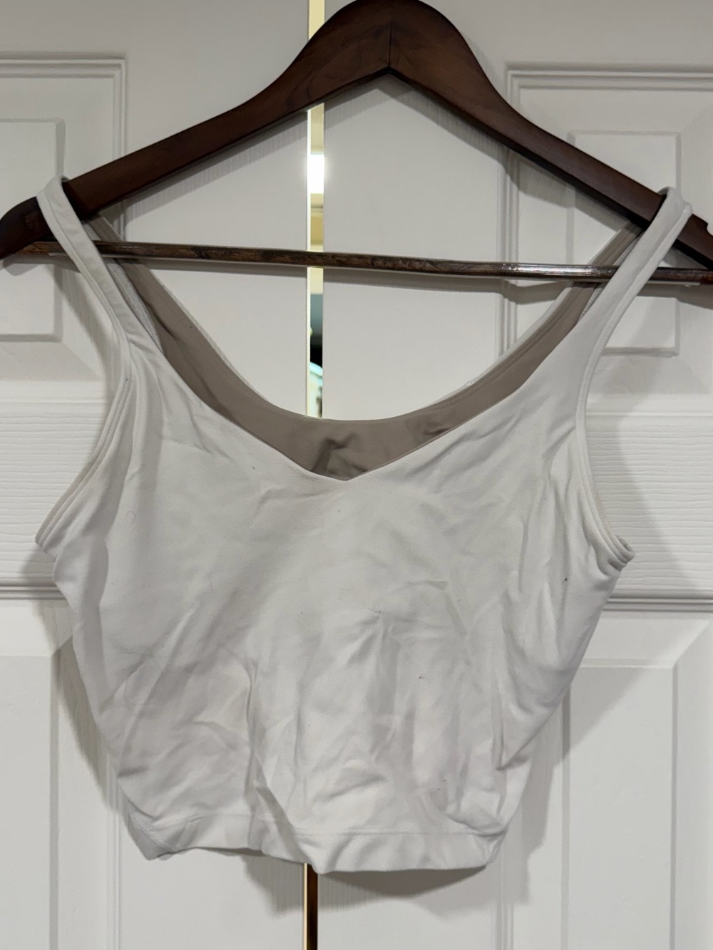lululemon athletica White V-Neck Tank